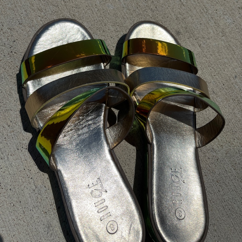Gold Rogue Brand Sandals
